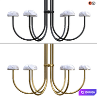 Dantonehome Yuna Pendant Light 3D Model Vray, Corona