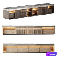 Molteni C Living Box Set 3D Model Vray, Corona