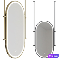 Mirror on a rod with backlight 3D Model Vray, Corona