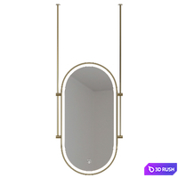 Mirror on a rod with backlight 3D Model Vray, Corona