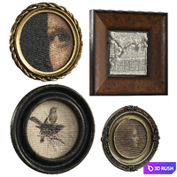 Vintage Picture Set 17 3D Model Corona
