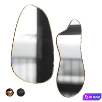 Olivia Serena Mirror 3D Model Vray, Corona