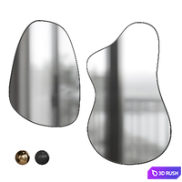 Olivia Serena Mirror 3D Model Vray, Corona