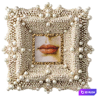 A set of decorative pearl and wood moldings 3D Model Corona