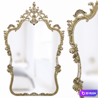 Penick Solid Wood Flat Mirror 3D Model Vray, Corona