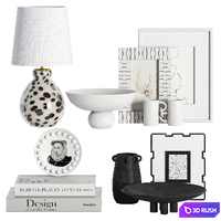 Decorative set 10 3D Model Vray