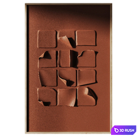 Minimalist Wall Art 03 3D Model Corona