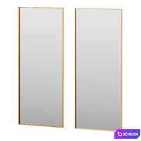 Rectangular Floor Mirror by Clear Home Design 3D Model Vray, Corona