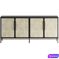 Edison Credenza &amp; Cocktail Cabinet by Arteriors Home 3D Model Vray, Corona