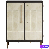 Edison Credenza &amp; Cocktail Cabinet by Arteriors Home 3D Model Vray, Corona