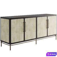 Edison Credenza &amp; Cocktail Cabinet by Arteriors Home 3D Model Vray, Corona