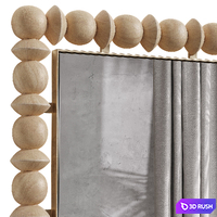 Hudson Mirror Set, Anthropologie 3D Model Vray, Corona