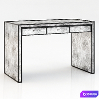 Restoration Hardware Strand Mirrored Desk 3D Model Vray