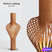 Northern Lighting Diva 3D Model Corona