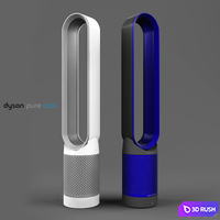 Dyson Pure Cool Link Air Purifier white and blue 3D Model Vray