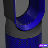 Dyson Pure Cool Link Air Purifier white and blue 3D Model Vray