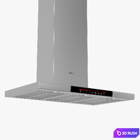 Bosch 90 cm wide Chimney extractor hood DWB098J50B Serie 8 3D Model Vray