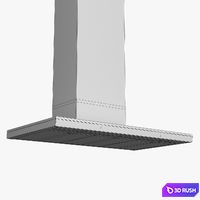 Bosch 90 cm wide Chimney extractor hood DWB098J50B Serie 8 3D Model Vray