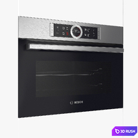 Built-in microwave CBG675BS1B brushed steel Serie 8 3D Model Vray