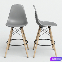 Chair Eames Style DSW bar. 3D Model Vray