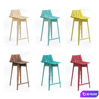 Frank by Mogg bar stool 3D Model Corona