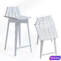 Frank by Mogg bar stool 3D Model Corona