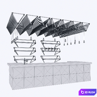 Loft bar 2 3D Model Corona