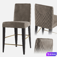 Bar stool Daytona Dany 3D Model Vray, Corona