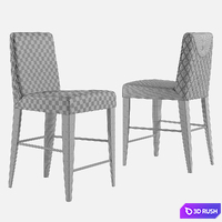 Bar stool Daytona Dany 3D Model Vray, Corona