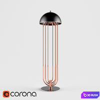 Floor lamp Delightfull TURNER FLOOR 3D Model Corona