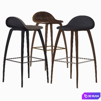 Bar chair GUBI 3D Model Vray, Corona