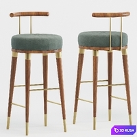 MAILU bar stool kassavello 3D Model Corona