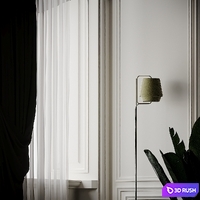 ZERO ELEMENTS Fabric Floor Lamps 4 Colors 3D Model Corona