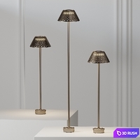 Platek Mesh Floor Lamp 3D Model Corona