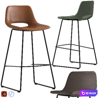 Linea Furniture Eada Barstool 3D Model Vray, Corona
