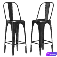 Restoration Hardware Remy Stool 3D Model Vray