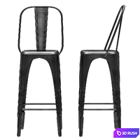 Restoration Hardware Remy Stool 3D Model Vray