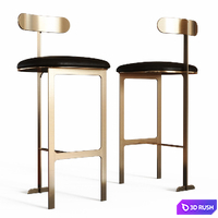 Hollis bar stool 3D Model Vray