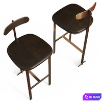 Hollis bar stool 3D Model Vray