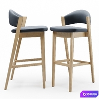 wewood_CARAVELA BAR STOOL 3D Model Corona
