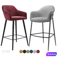Concepto bar stool Antibes. Marelli Chia Bar Stool 3D Model Vray