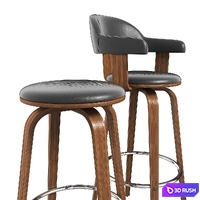 Bar stool Hoker 37 3D Model Vray, Corona