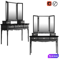 Dressing table Venice Dantone Home 3D Model Vray, Corona