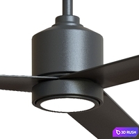 54 "Lotus 3 Ceiling fan 3D Model Vray, Corona