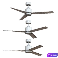 54 "Lotus 3 Ceiling fan 3D Model Vray, Corona