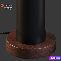 Serge Mouille Totem Light Column 3D Model Vray, Corona