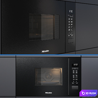 Built-in microwave oven - M 2234 SC - by Miele 3D Model Vray, Corona