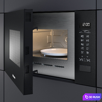 Built-in microwave oven - M 2234 SC - by Miele 3D Model Vray, Corona