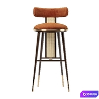 Bar chair BLAKEY 3D Model Corona