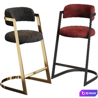 Stephanie Counter Stool by Meridian Furniture 3D Model Corona
